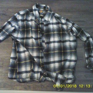 Black white and yellow flannel